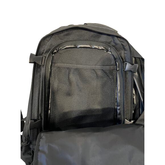 Mercury Black XL Tactical Backpack w Hip Flaps - Picture 4 of 6